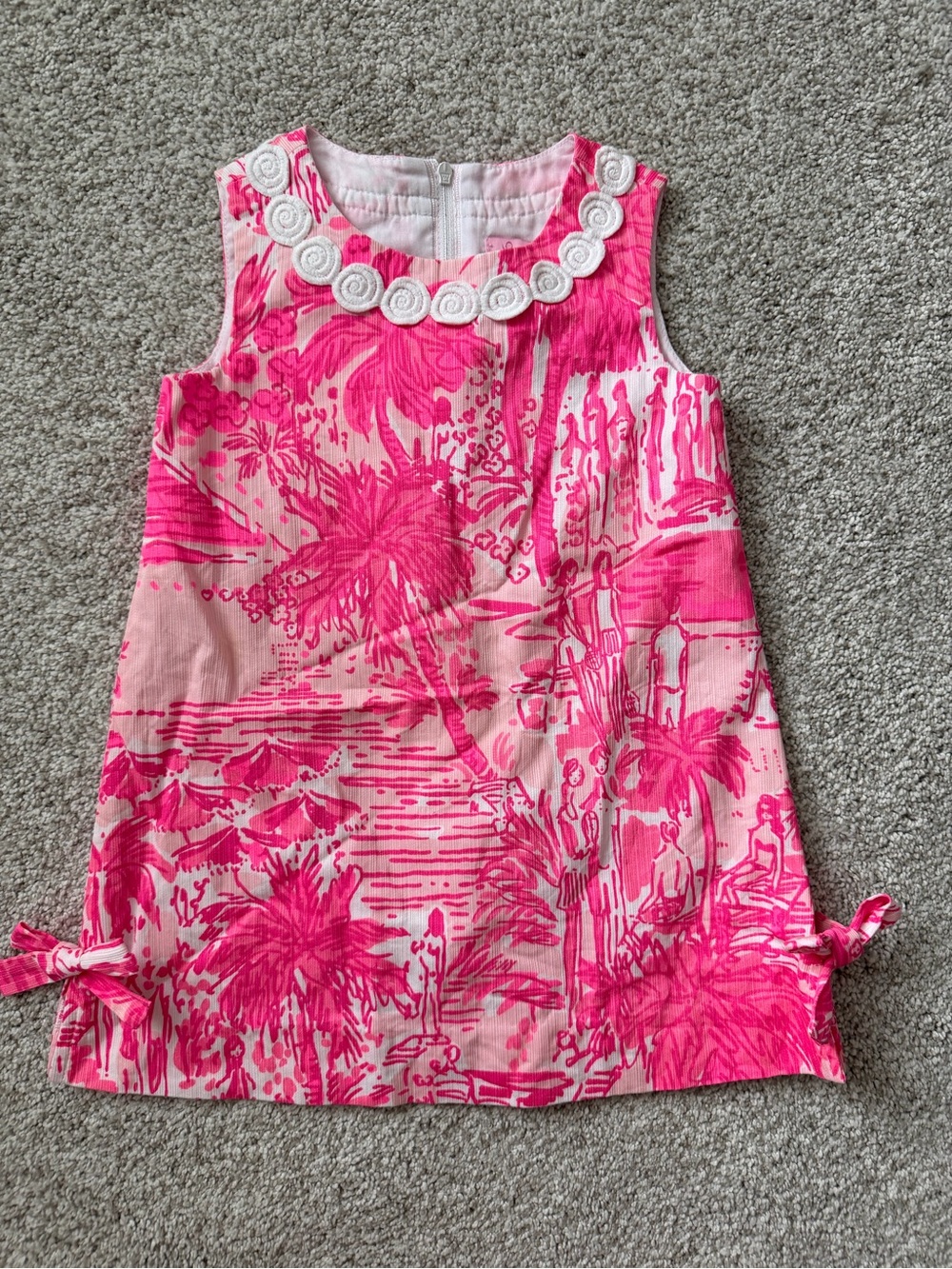 2T Lilly Pulitzer Pink Tropical Print Sleeveless Dress